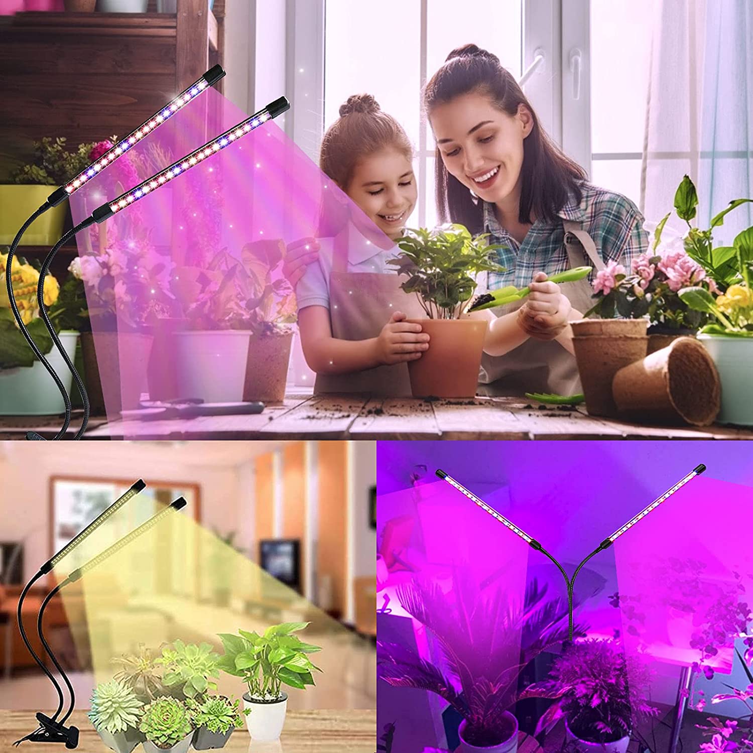 Solarenergie Pflanzenlampe Wachstumslampe Grow Light Pflanzen wachsen  Lichtbalke